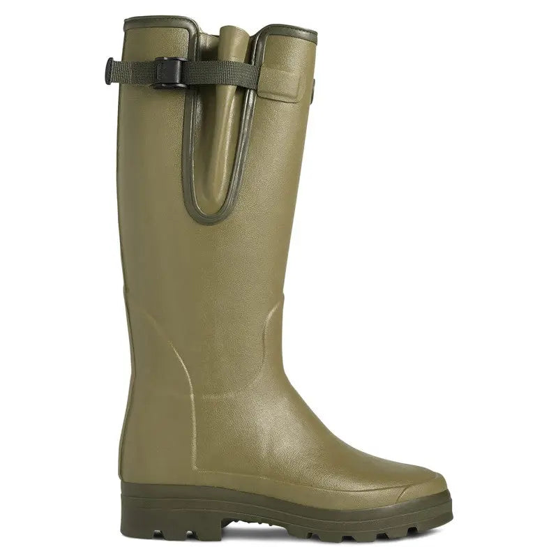 Men s Vierzonord Neoprene Lined Wellington Boots Green