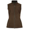 Dubarry Kingston Ladies Leather Gilet in Walnut